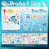 5 58 Ocean Animals Wall Decals - Sheets Pcs Under The Sea Theme Wall Decor Peel and Stick Ocean Wall Stickers for Home