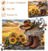 STYISHANG 500 Sunset 20.47x14.96 inches, 1:1 Puzzles for Adults Pieces, Cowboy Hat and Cowboy Boot Jigsaw Puzzles