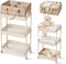 Fortella Baby Diaper Caddy, 3 Tier Rolling Storage Cart for Baby Essentials,