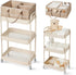 Fortella Baby Diaper Caddy, 3 Tier Rolling Storage Cart for Baby Essentials,