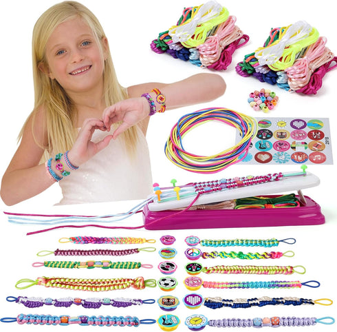 IQKidz Friendship Bracelet Making Kit - Make Bracelets Craft Toys for Girls