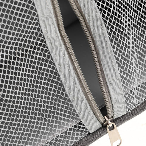Toddmomy Large Hanging Storage Bag and Diaper Organizer for Nursery Breathable Mesh Crib Hanging Caddy with Multiple