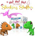 Dinosaur Bath Toys No Holes, Mold Free Baby Bath Toys for Toddlers 1-3, Dino Bath Toys for Tub,Beach,Pool, BPA-Free, Dishwasher-Safe, Infant Bathtub Toys for Boys and Girls 3PCs