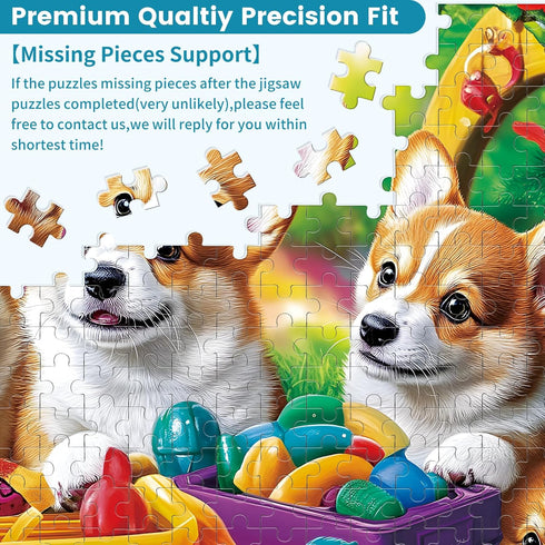 VOLUVOLU 300 300 Entertainment(20.5 15 Pieces Dog Puzzles for Adults, Puppy and Toys Puzzle for Adults Children