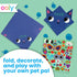 24 12 6 6 Ooly DIY Paper Kit, Animal Origami Designs & Stickers, Kit Includes Completed, Blank and Color-in Folding Pet