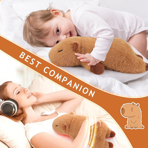 1.8lb Pad-14'' Capybara Microwavable Heating Cuddly Capybara Heating Pads for Cramps &Period Pain Relief