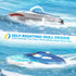 20+ 2.4GHz DEERC High-Speed RC Boat for Kids & Adults, MPH Full Proportional Remote Control Shark Boat with LED Lights