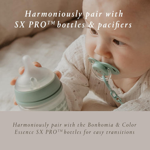 0-6 2 Pack Suavinex Bonhomia SX PRO Physiological Pacifier, Supports Breastfeeding Babies, Pacifiers Months, Baby