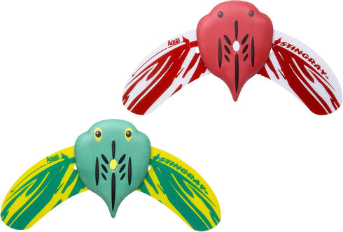 2 Pack 40 Aqua Mini Stingray Gliders - - Underwater Pool Toys with Adjustable Fins Travel Up to Feet