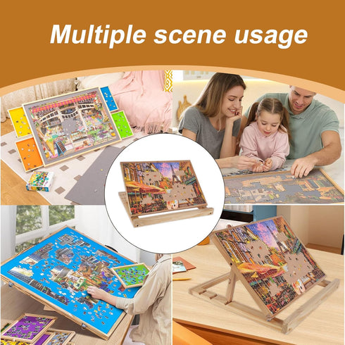 SoeKoa 3 Angle18.89x 13.38(Only Puzzle Board Stand, Puzzle Board Stand for Tely,Puzzle Holder Board Portable, Puzzle