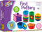 Galt Toys First Pottery Kids' Craft Kits, Clay and Paint for Ages 6 Years Plus
