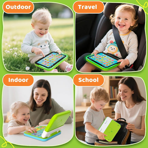 1 2 3 1-3, 12-18 Learning Toy for Kids Year Old Boys Girls, Learning Laptop for Toddlers Interactive Educational Toys