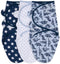 The Peanutshell Baby Swaddle Blankets - Set of 3, Soft Cotton Sleep Sack for Newborns, Blue Dinosaur