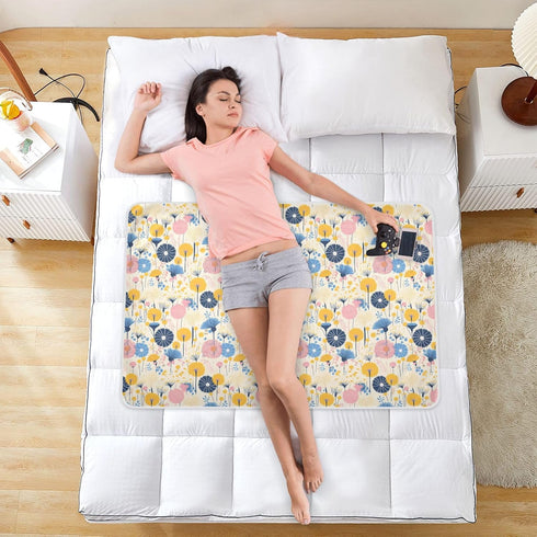siphylline 52" 34" Colorful Dandelion Flower Modern Extra Large Resuable Changing Pad Covers Waterproof Washable