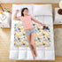 siphylline 52" 34" Colorful Dandelion Flower Modern Extra Large Resuable Changing Pad Covers Waterproof Washable