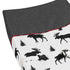 Rustic Woodland Plaid and Moose Changing Pad Cover