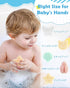 Konjac Baby Sponge for Bathing, 5Pcs Natural Cute Shapes, Plant-Based, Extra Soft Bath Sponges for Infants