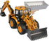 1:50 Gemini&Genius Backhoe Loader Toy for Kids, Heavy Duty Wheeled Excavator Loader Construction Vehicle Toys Scale