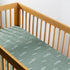 100% 360, Babyletto Organic Cotton Crib Sheet, GOTS-Certified, Fitted Ultra-Soft and Breathable Muslin - Ocean Waves