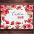 Personalized Poppies Flower Baby Blanket, Poppies Baby Nursery Bedding Blanket, Custom Poppies
