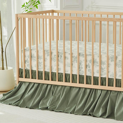 100% Country Brandream Baby Crib Sheets for Girls Boys, Fitted Crib Sheet for Standard Crib and Toddler Mattress, Super