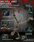 MIKILOWUHA T13 6 Pack, Glow in The Dark Skeleton Action Figures DIY Movable Joints Posable Bones, Unfinished Skull Kit