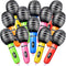 Sumind 30 Pcs Inflatable Microphones 9.4 Inch Blow up Plastic Fake Microphone Props