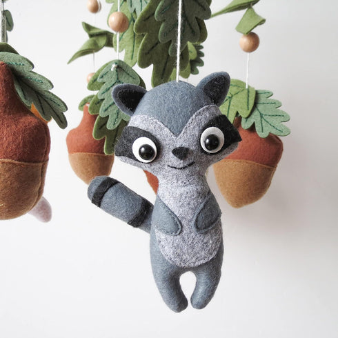 Goukurlsma Woodland Crib Mobile Woodland Baby Mobile for Crib Forest Animals Theme Mobile Nursery Decor Baby Crib