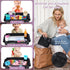 W2, Babenest Stroller Snack Tray for Wonderfold Wagon Foldable Thickened Snack Tray with Cup Holder, Storage Mesh Bag