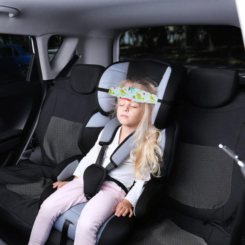 2 HESTYA Pcs Carseat Head Support Toddler, Stroller Seat Headrest for Sleeping Traveling, Neck Relief Headband Strap