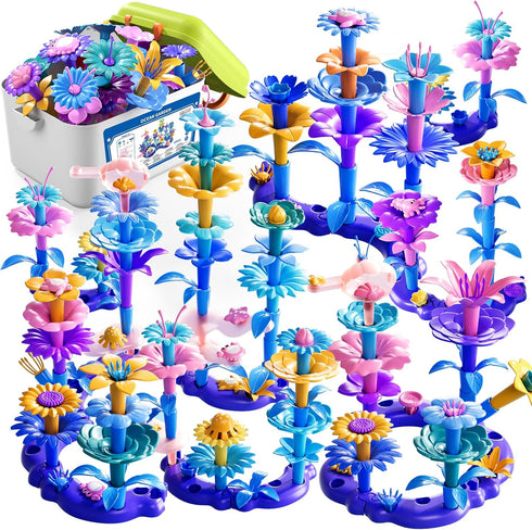 LILYBUDS 97 3 Set 3 4 5 6 7 Pcs Year Old Girl Gifts,Flower Garden Building Toy Toddlers Toys Gifts Best Educational