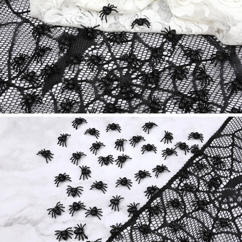 150pcs Realistic Spider Halloween Decorations - Scary Plastic Mini Spiders for Haunted House & Party Pranks
