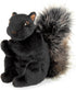 Bearington Acorn Black Plush Squirrel Stuffed Animal - 7" Realistic Soft Squirrel