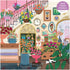Galison Joy Laforme Flower Shop 500 Piece Unique House Shaped Puzzle with Springtime Artwork