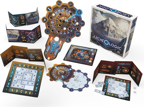 Archeo-Logic Competitive Deduction Board Game, Locate & Map Out a Hidden City, Ages 12+, 1-4 Players
