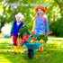 Set, Wheelbarrow, CUTE STONE Kids Gardening Tool Garden Toys with Watering Can, Shovel, Flower Garden Building Toy