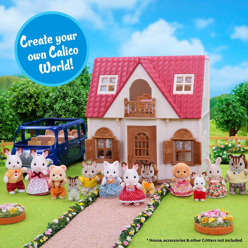 Set 4 3+ Calico Critters Persian Cat Family - of Collectible Doll Figures for Children Ages
