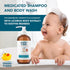 2 Happy Cappy Daily Medicated Shampoo and Body Wash Bundle - Baby Dandruff Shampoo for Cradle Cap and Seborrheic