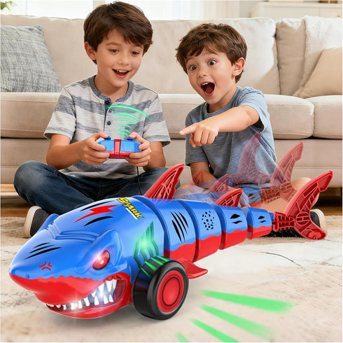 Laradola Shark RC Toy Car for Kids: 2.4GHz Remote Control Vehicle with
