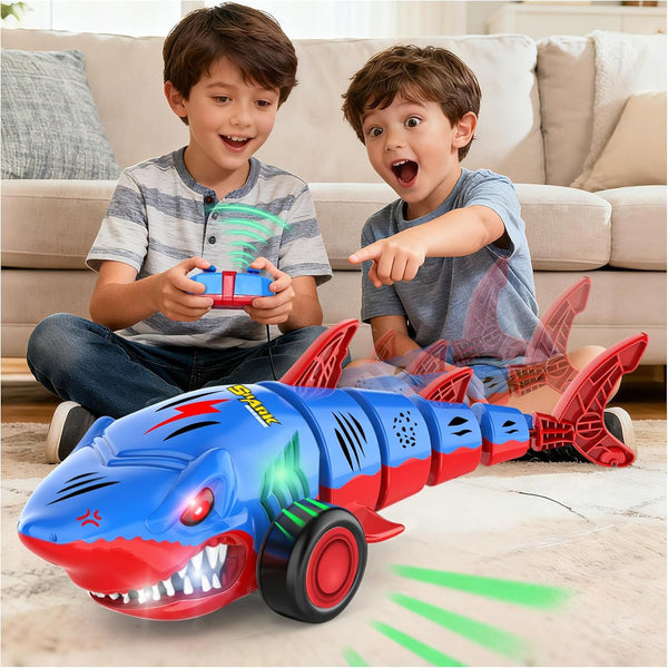 Laradola Shark RC Toy Car for Kids: 2.4GHz Remote Control Vehicle with