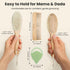 Set 7-Pack Set Baby Hair Brush & Comb for Newborns - Gentle Goat-Hair & Bamboo Bristle Hairbrushes with Easy Grip