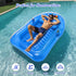 MoKo Pool Floats Adult, Large Floating Bed with Ice Bar, Tanning Bed Pool Raft Inflatable Lounger with Drink Holder