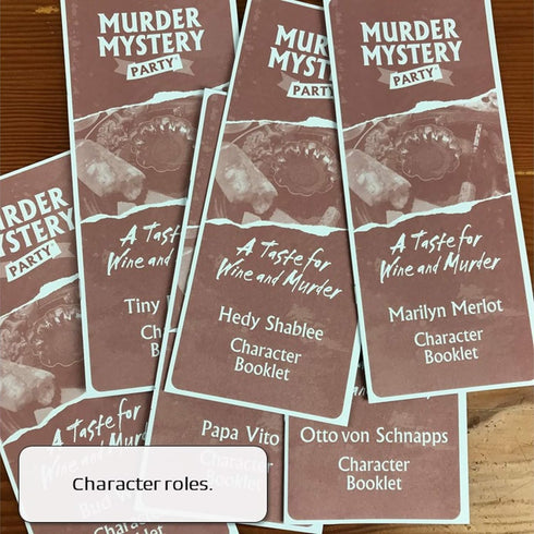 A Taste for Wine & Murder - Murder Mystery Party Game to Host Your Own Mystery Night