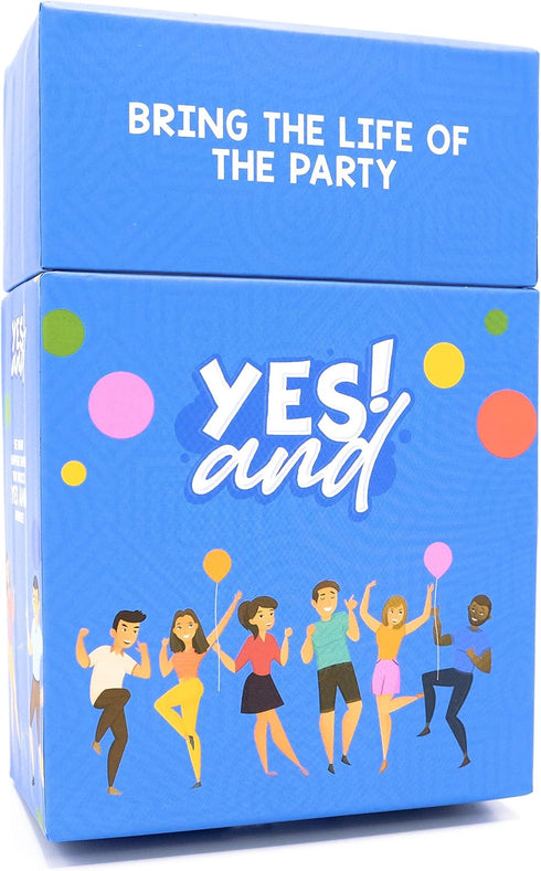 YES AND: Improv Comedy Card Game - Family-Friendly Party Game for Adults, Teens & Kids