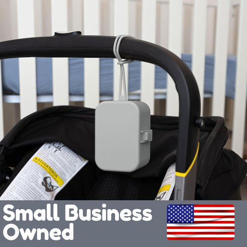 2 Baby's Aid Silicone Pacifier Case, No Open Slot with Patented Closure, Dishwasher Safe, Attaches to Diaper Bag