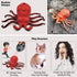 Tipmant Realistic RC Octopus Animal Remote Control Vehicle Car Touch Sensor Prank Toy Teasing Cats Dogs Kids Birthday