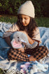 OUOZZZ 4 Set 14" 6.3" Elephant Stuffed Animal with Baby Elephants Interactive Plush Toy with Crinkly Ears, Rotating