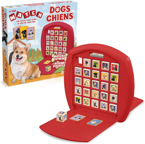 Top Trumps Match Game Dogs - Family Board Games for Kids and Adults, Fun Two Player