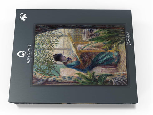 MyPuzzle Madame Monet Embroidering 1875 by Claude Monet, Premium 500 Piece Jigsaw Puzzle for Adults