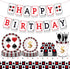 Lecpeting 2 Pcs Casino Tablecloth, Plastic Table Covers 87 x 51 Inches for Poker Birthday Party Supplies
